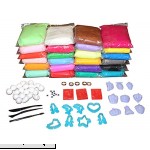 Modeling Clay Kit Kids Non-Toxic Super Light Air-Dry Modeling Clay Great for Arts & Crafts Projects for Children 24 Colors 5X More Clay Than Some Kits Kids Air Dry Modeling Clay with 2 Tool Kits  B07DZ1VFK5